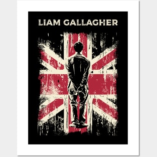 Vintage Distrassed Liam Gallagher Posters and Art